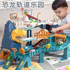 Đường Ray Khủng Long Nhiều Tầng Có Xe Tự Chạy Cho Bé – Mã 1232-48