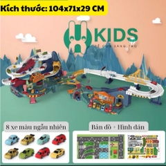 Đường Ray Khủng Long Nhiều Tầng Có Xe Tự Chạy Cho Bé – Mã 1232-48