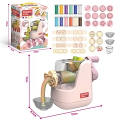 Máy Làm Mỳ Đồ Chơi DIY Kèm Đất Nặn Và 12 Khuôn Tạo Hình Cho Bé – Mã 1602-1