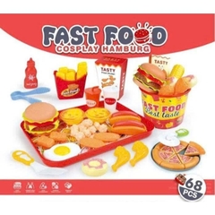 Set Đồ Chơi Đồ Ăn Nhanh 68 Chi Tiết Cho Bé Nhập Vai
