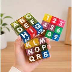 Xếp Hình Nam Châm Chữ Và Số 40 Chi Tiết Hộp Thiếc Cho Bé