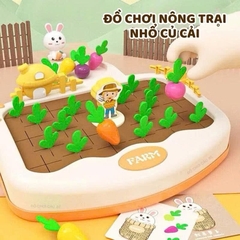 Đồ Chơi Trang Trại Nhổ Củ Cải Cho Bé – Trò Chơi Ghi Nhớ, Ghép Thẻ Tư Duy