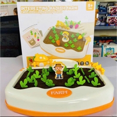 Đồ Chơi Trang Trại Nhổ Củ Cải Cho Bé – Trò Chơi Ghi Nhớ, Ghép Thẻ Tư Duy