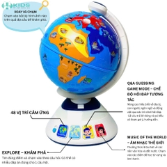 Quả Địa Cầu Thông Minh HOLA Cảm Ứng Cho Bé 3+