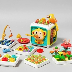 Đồ Chơi Khỉ Bận Rộn Busy Monkey – Khối Đồ Chơi Đa Năng Cho Bé