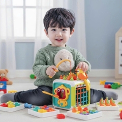 Đồ Chơi Khỉ Bận Rộn Busy Monkey – Khối Đồ Chơi Đa Năng Cho Bé