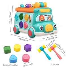 Xe Buýt Bận Rộn Thông Minh Đa Chức Năng Cho Bé – 6 Mặt Chơi Giáo Dục