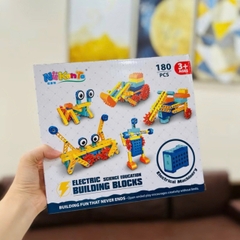 Đồ Chơi Lắp Ráp STEM Chạy Điện NikanTe 180 Chi Tiết Cho Bé 3+