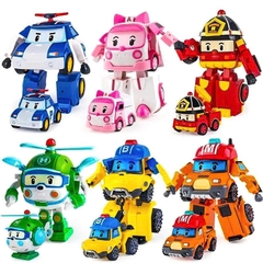 Bộ 6 Xe Robot Biến Hình Đội Cứu Hộ Poli – Hộp Xe Buýt