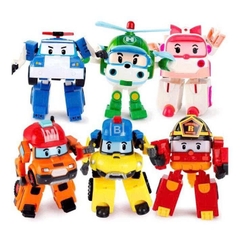 Bộ 6 Xe Robot Biến Hình Đội Cứu Hộ Poli – Hộp Xe Buýt
