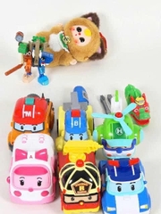 Bộ 6 Xe Robot Biến Hình Đội Cứu Hộ Poli – Hộp Xe Buýt