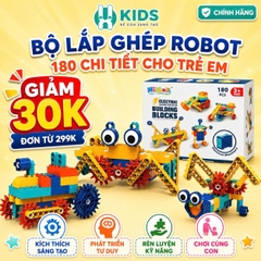 Đồ Chơi Lắp Ráp STEM Chạy Điện NikanTe 180 Chi Tiết Cho Bé 3+