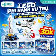 Lego Phi Hành Vũ Trụ 4in1 – Bộ 4 Hộp Lắp Ráp Khám Phá Không Gian