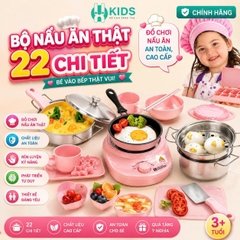 Bộ Nấu Ăn Thật Cho Bé 22 Chi Tiết – Bếp Mini Cooking Kitchen