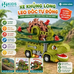 Xe Khủng Long Leo Dốc Tự Động Có Nhạc Đèn – Đường Đua Vòng Quay