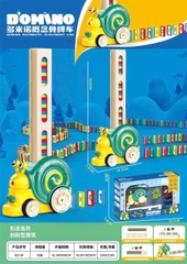 Đồ Chơi Domino Ốc Sên Tự Động Xếp Gạch Cho Bé
