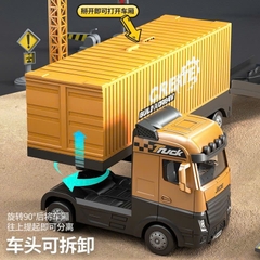 Xe Container Biến Hình Công Trường Xây Dựng Kèm Xe Công Trình Mini