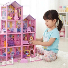 Biệt Thự Búp Bê 194 Chi Tiết Cỡ Lớn Kèm Nội Thất