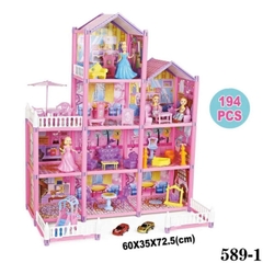 Biệt Thự Búp Bê 194 Chi Tiết Cỡ Lớn Kèm Nội Thất