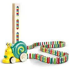 Đồ Chơi Domino Ốc Sên Tự Động Xếp Gạch Cho Bé