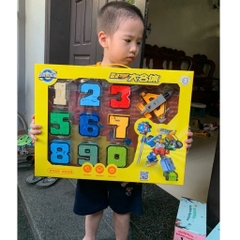 Bộ Siêu Nhân Chữ Biến Hình Combo 5 Hộp Lắp Ghép Robot Khổng Lồ