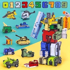 Bộ Siêu Nhân Chữ Biến Hình Combo 5 Hộp Lắp Ghép Robot Khổng Lồ