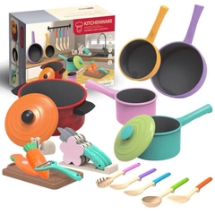 Bộ Nấu Ăn Thật Cho Bé 22 Chi Tiết – Bếp Mini Cooking Kitchen