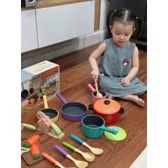 Bộ Nấu Ăn Thật Cho Bé 22 Chi Tiết – Bếp Mini Cooking Kitchen