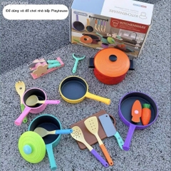 Bộ Nấu Ăn Thật Cho Bé 22 Chi Tiết – Bếp Mini Cooking Kitchen