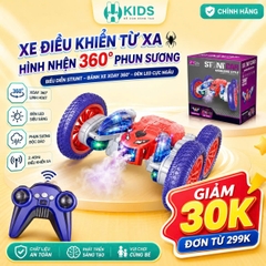 XE ĐIỀU KHIỂN NHỆN 360° – XOAY LẬT ĐỈNH CAO, PHUN KHÓI CỰC CHẤT