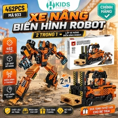 Bộ Xếp Hình Xe Nâng Biến Hình Robot 452 Chi Tiết Mã 933