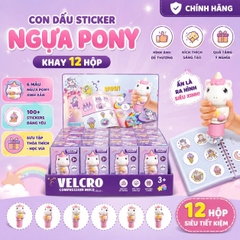 Con Dấu Sticker Ngựa Pony ME-179 Kèm Album – Khay 12 Hộp
