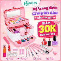 Bộ Trang Điểm Chuyên Sâu Cho Bé Gái 22 Chi Tiết Kèm Vali
