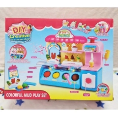 Máy Làm Kem DIY Cho Bé Kèm Đất Nặn Và Phụ Kiện Cửa Hàng Kem
