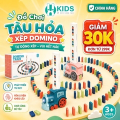 Đồ Chơi Tàu Hỏa Xếp Domino Tự Động Cho Bé 3+