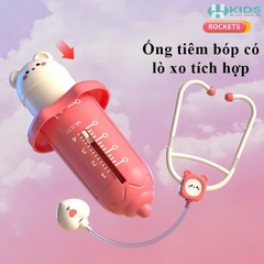 Bộ Đồ Chơi Bác Sĩ 48 Chi Tiết Có Ống Nghe, Tiêm Mô Phỏng Cho Bé