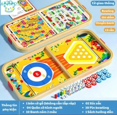 Bàn Cờ Gỗ 5in1 Cho Bé