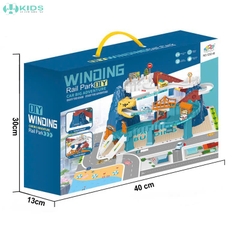 Bãi Đỗ Xe Kèm Hầm Trượt Đường Ray Khủng Long