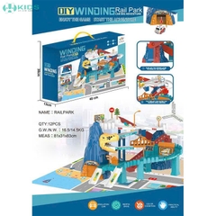 Bãi Đỗ Xe Kèm Hầm Trượt Đường Ray Khủng Long