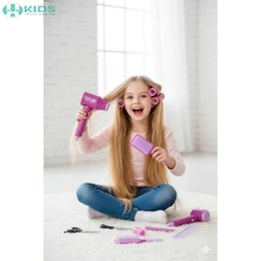 Bộ Trang Điểm Làm Tóc Chạy Pin Hair Salon Cho Bé