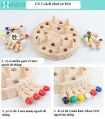 Đồ Chơi Gỗ 8% Cờ Trí Nhớ Cho Bé Rèn Luyện Trí Nhớ Tư Duy Logic | XKIDS