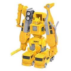 Bộ Đồ Chơi Lắp Ráp Biến Bình Robot Và Xe Công Trình 26 Chi Tiết