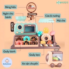 Đồ Chơi Cửa Hàng Bánh Donut 34 Chi Tiết Có Đèn Nhạc