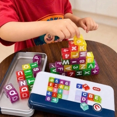 Bộ Đồ Chơi Khối Nam Châm Học Chữ Cái & Số 40 Chi Tiết (Hộp Thiếc) - XKIDS