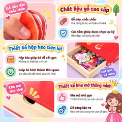 Bộ Đồ Chơi Gỗ Nam Châm Thay Trang Phục Công Chúa (Hộp Ngăn Kéo) - XKIDS