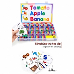 Bảng Chữ Cái Nam Châm Tiếng Anh 234 Chi Tiết Kèm Hộp Đựng