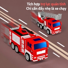 Set 6 Xe Cứu Hỏa Đồ Chơi Quán Tính Cỡ Lớn Cho Bé