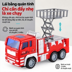 Set 6 Xe Cứu Hỏa Đồ Chơi Quán Tính Cỡ Lớn Cho Bé