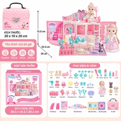 Túi Xách Búp Bê Biến Hình Phòng Ngủ Cho Bé – Mã 6688-1BB