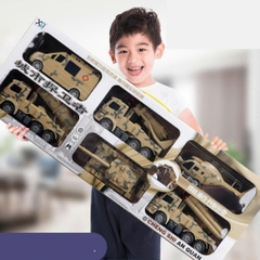 Bộ 6 Xe Quân Sự Mô Hình Cho Bé – Mã XLQ-6T